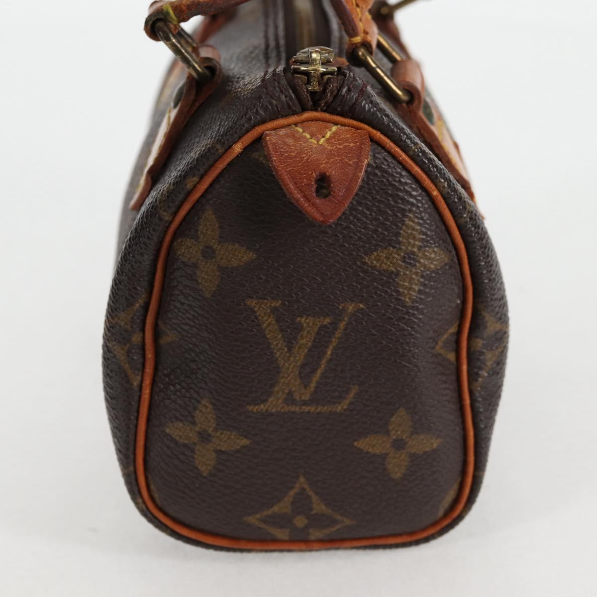 LOUIS VUITTON Monogram Mini Speedy Hand Bag M41534 LV Auth bs26913