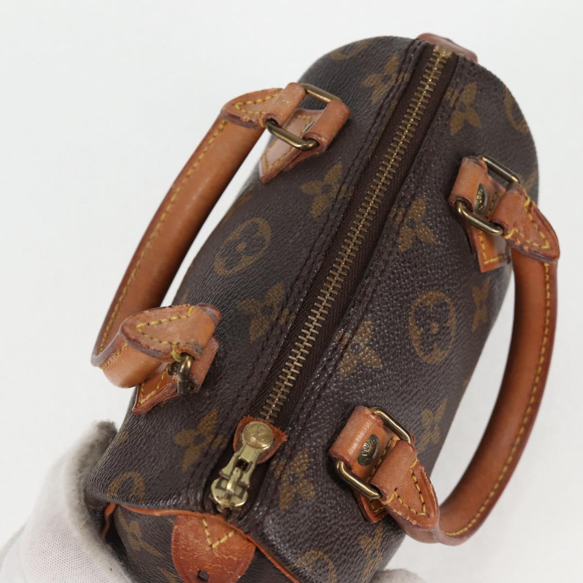 LOUIS VUITTON Monogram Mini Speedy Hand Bag M41534 LV Auth bs26913