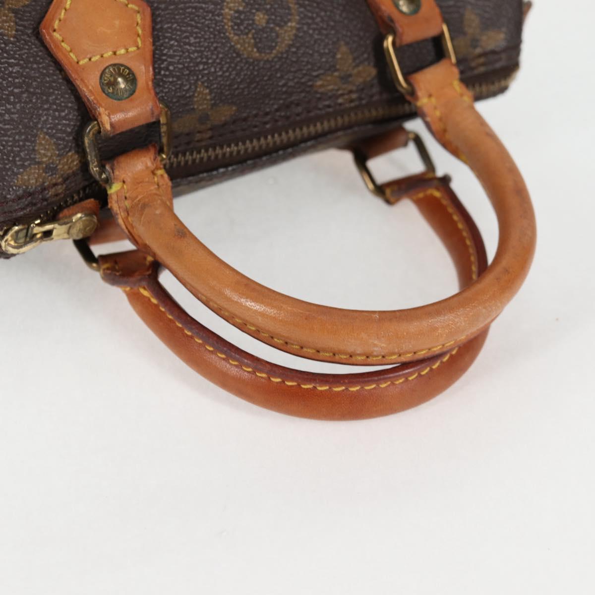 LOUIS VUITTON Monogram Mini Speedy Hand Bag M41534 LV Auth bs26913