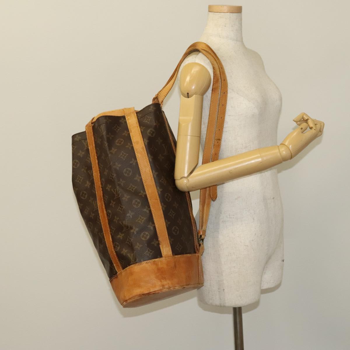LOUIS VUITTON Monogram Randonnee GM Shoulder Bag M42244 LV Auth bs26974