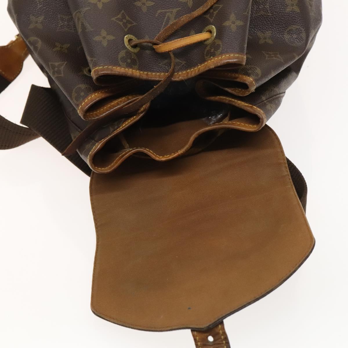 LOUIS VUITTON Monogram Montsouris GM Backpack M51135 LV Auth bs26978