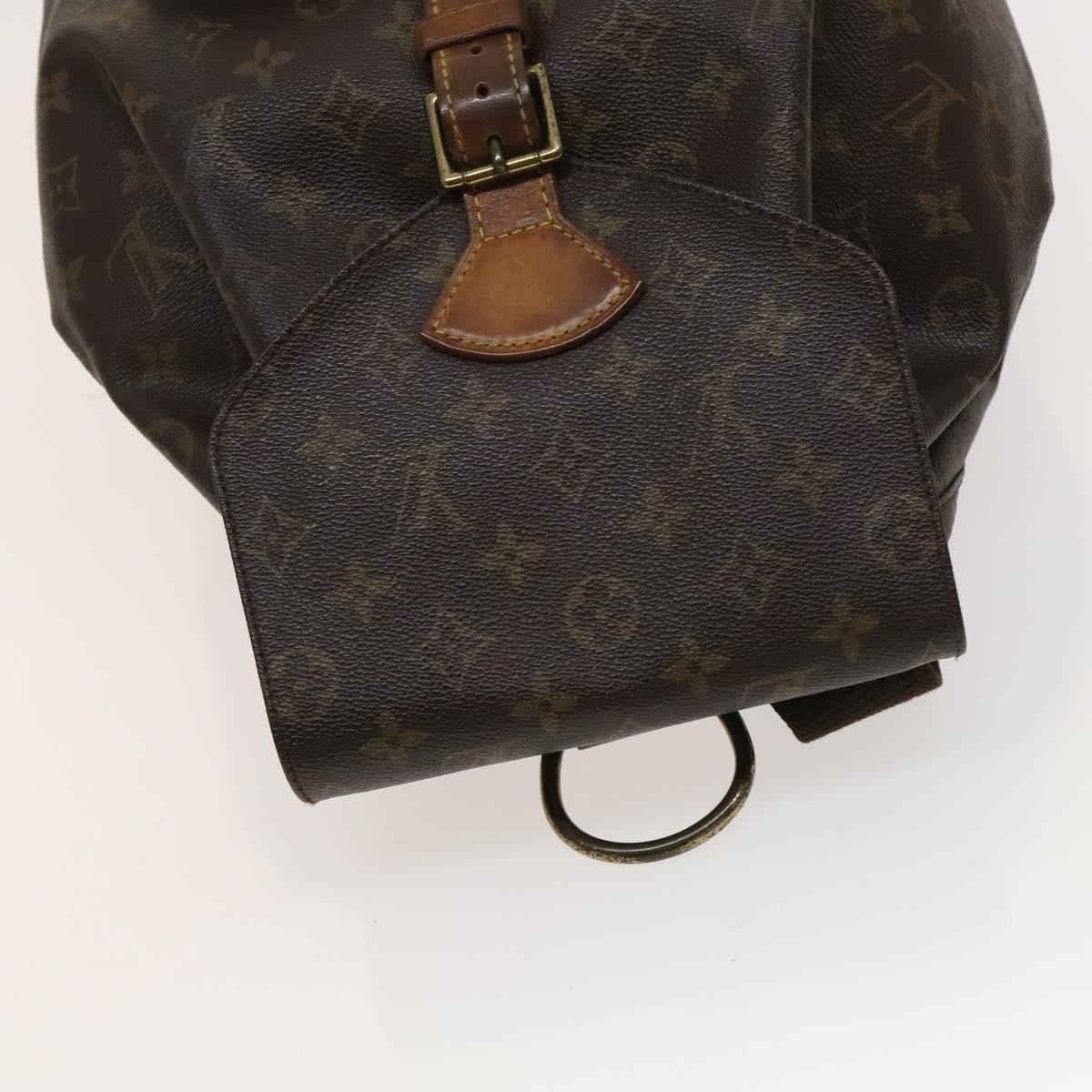 LOUIS VUITTON Monogram Montsouris GM Backpack M51135 LV Auth bs26978