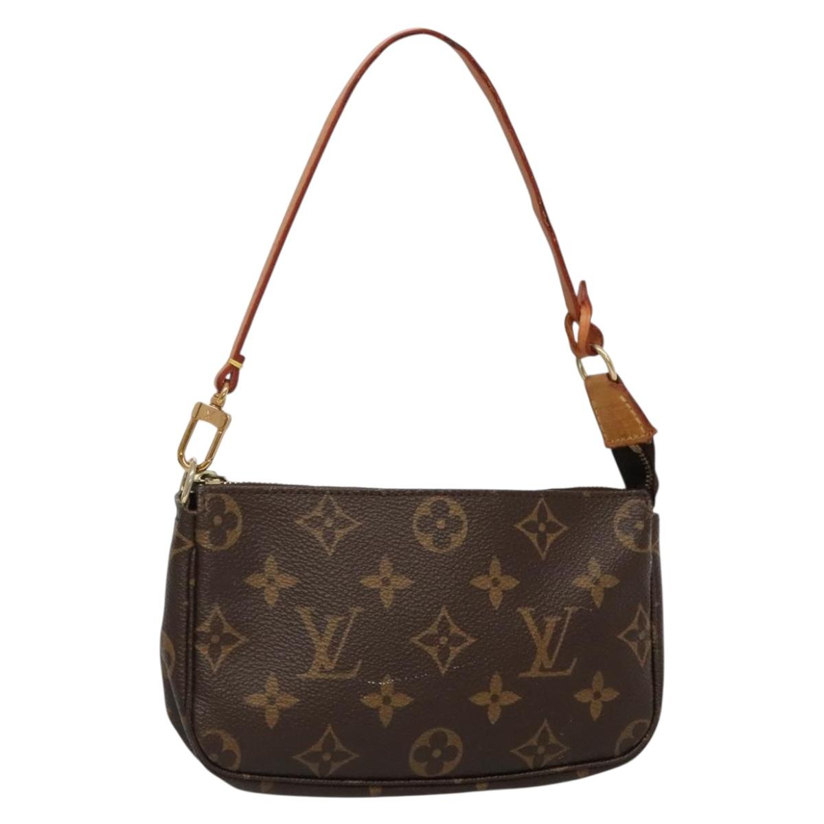 LOUIS VUITTON Monogram Mini Pochette Accessoires Pouch M58009 LV Auth bs26979