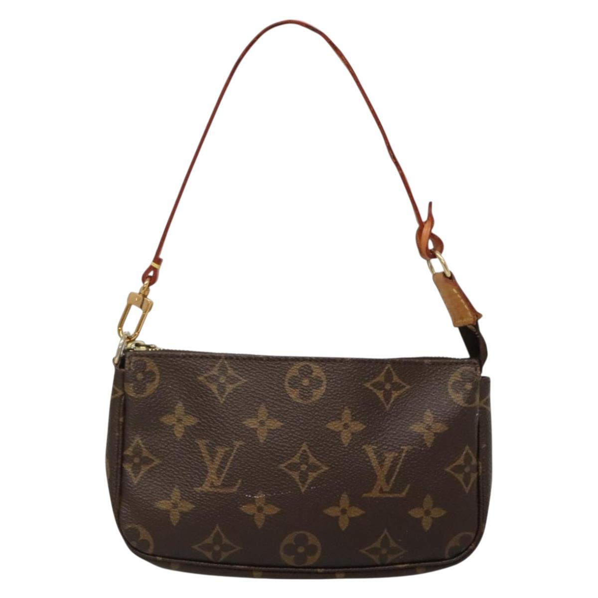 LOUIS VUITTON Monogram Mini Pochette Accessoires Pouch M58009 LV Auth bs26979