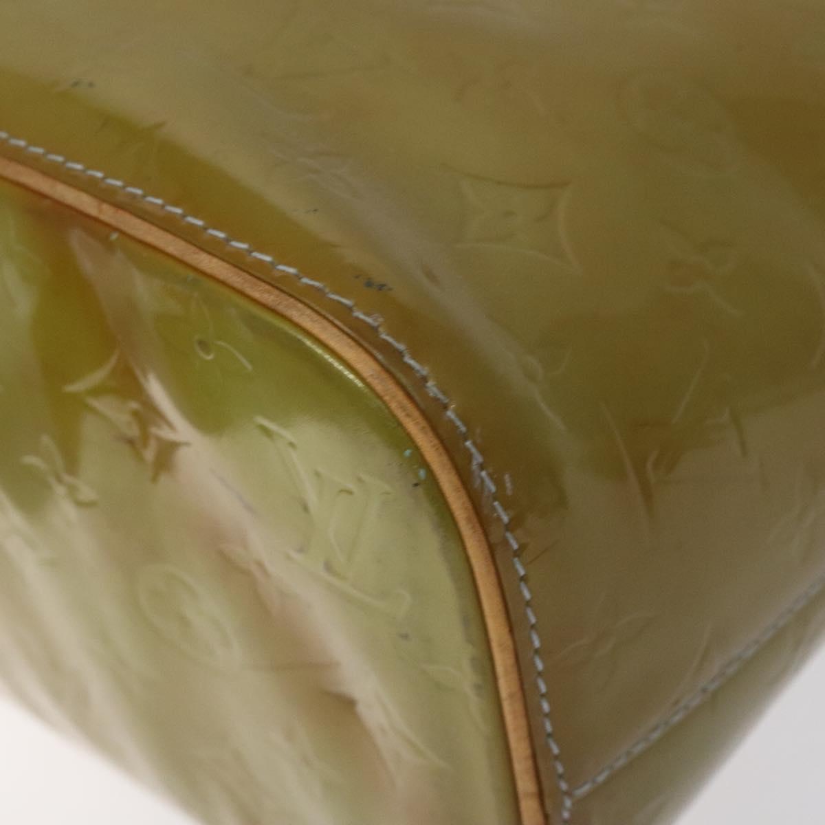 LOUIS VUITTON Monogram Vernis Houston Hand Bag Baby Blue M91005 LV Auth bs26994