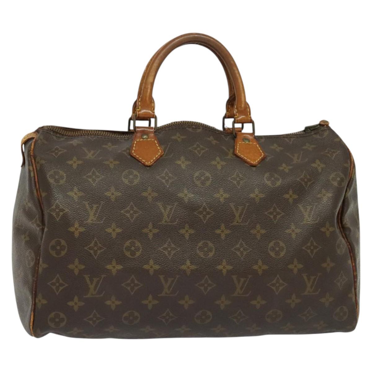 LOUIS VUITTON Monogram Speedy 35 Hand Bag M41524 LV Auth bs26997