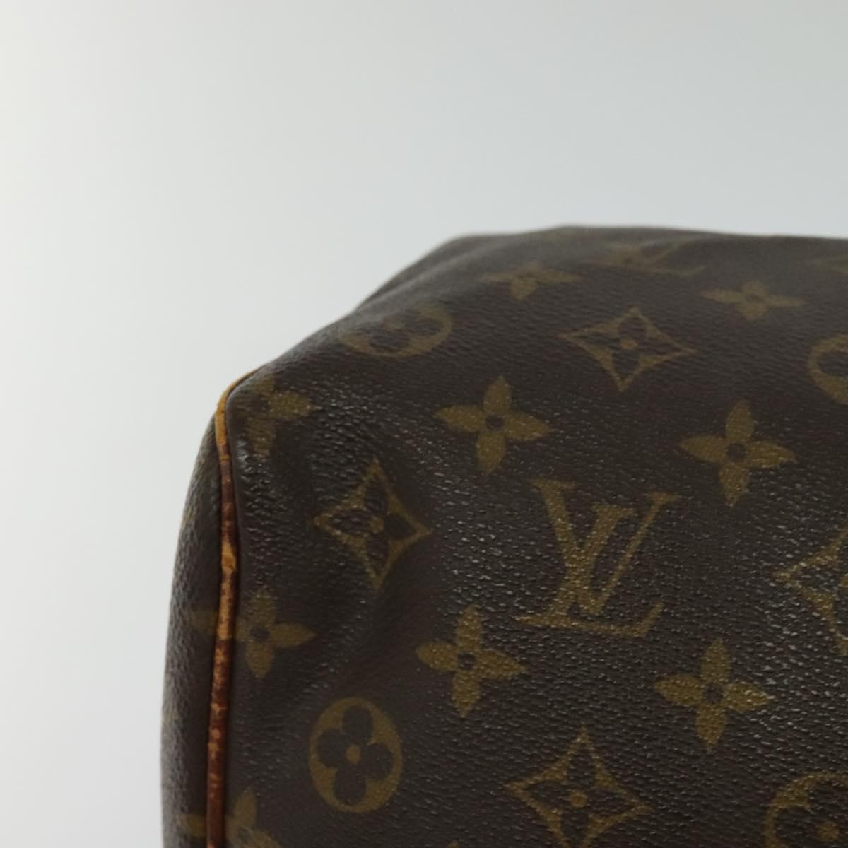 LOUIS VUITTON Monogram Speedy 35 Hand Bag M41524 LV Auth bs26997