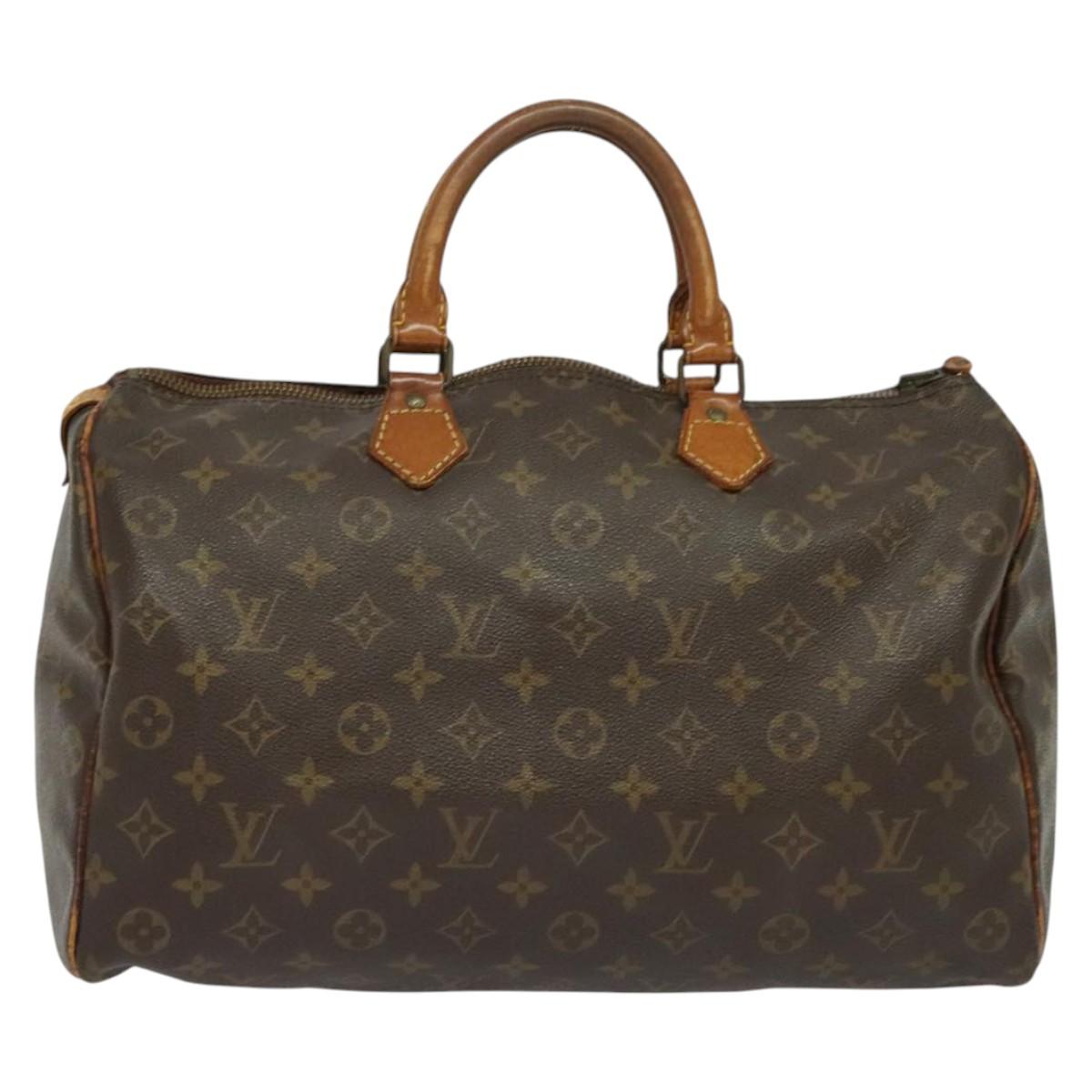 LOUIS VUITTON Monogram Speedy 35 Hand Bag M41524 LV Auth bs26997