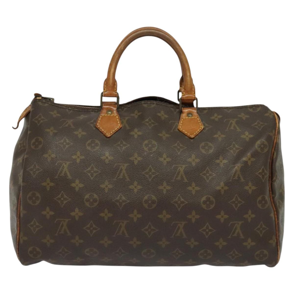 LOUIS VUITTON Monogram Speedy 35 Hand Bag M41524 LV Auth bs26997
