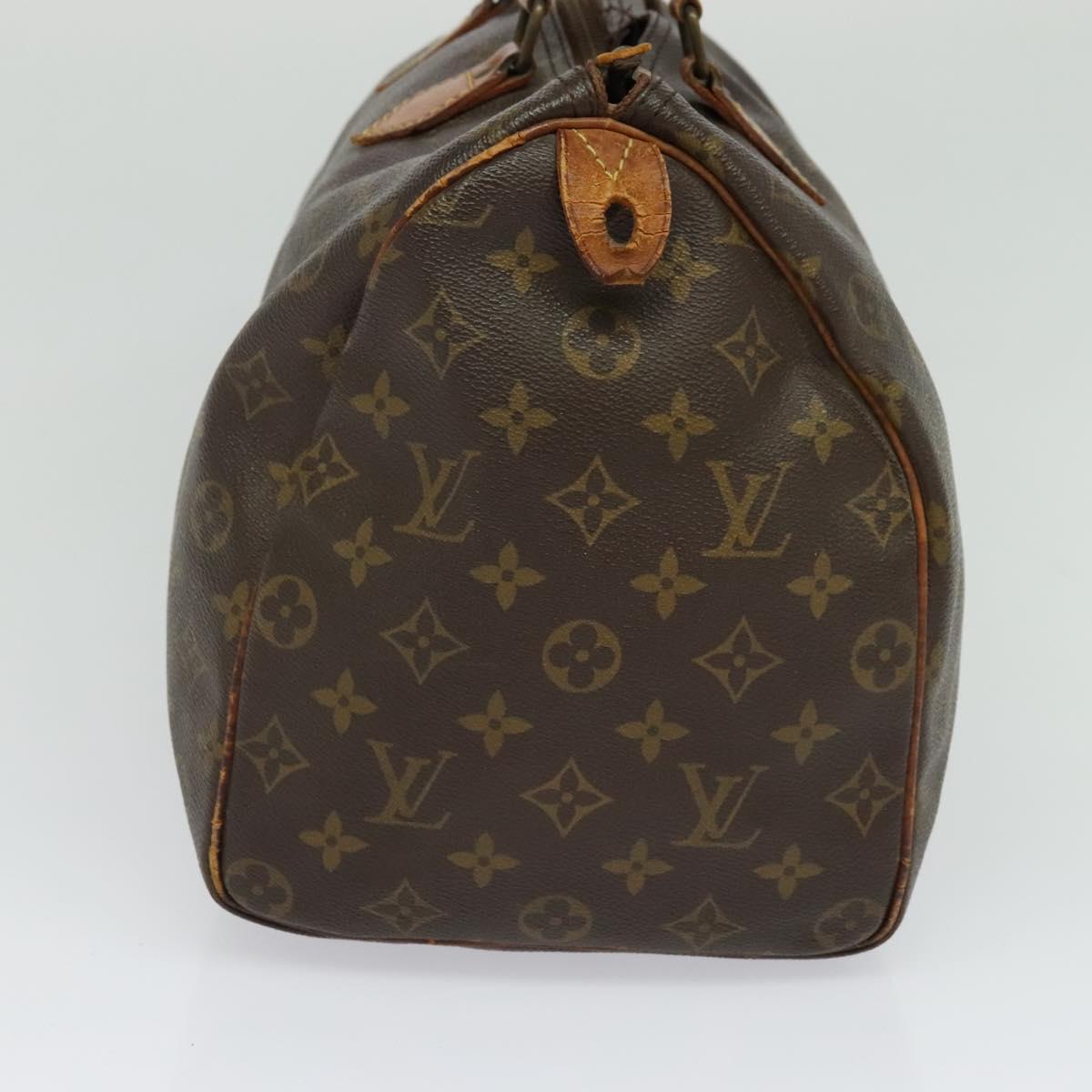 LOUIS VUITTON Monogram Speedy 35 Hand Bag M41524 LV Auth bs26997