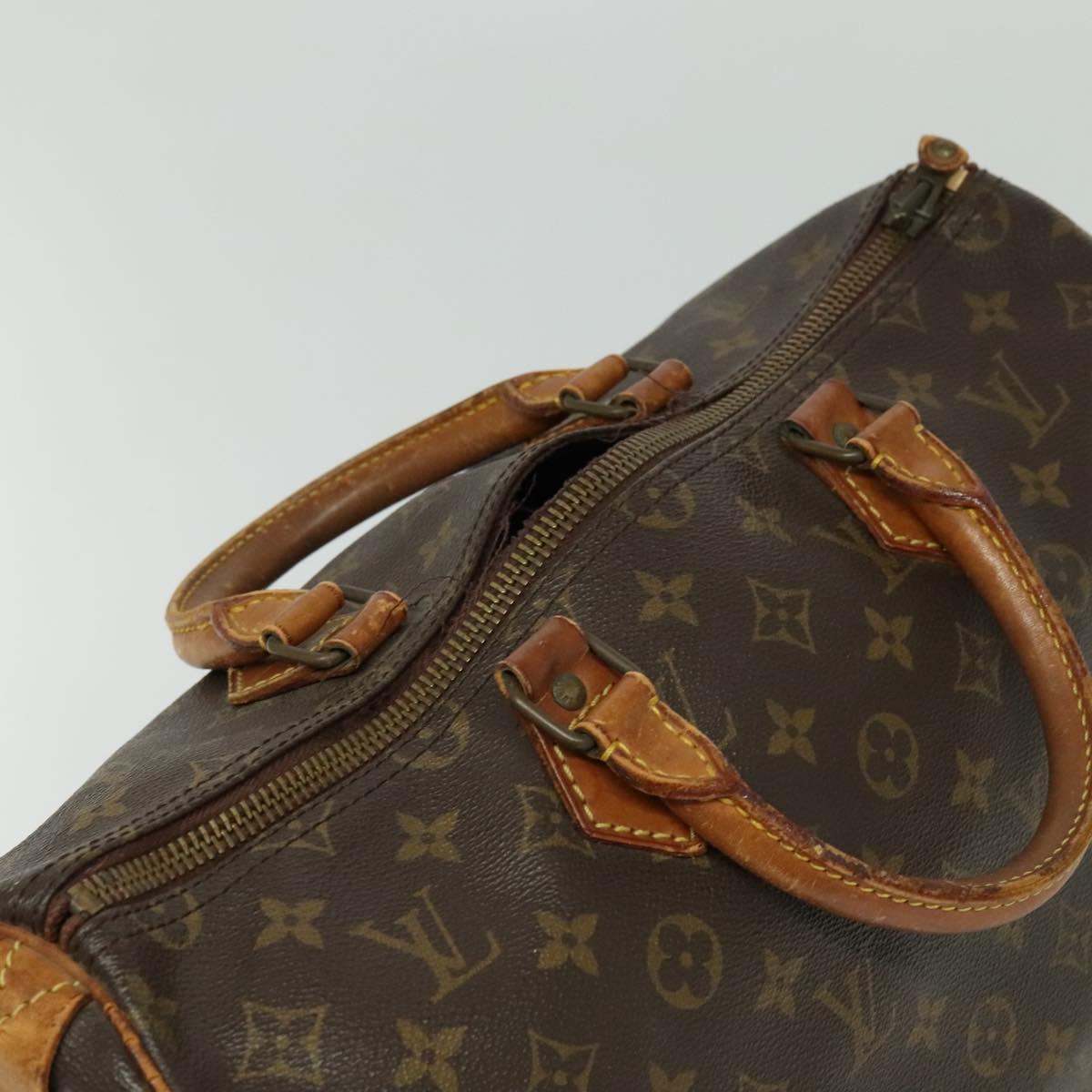 LOUIS VUITTON Monogram Speedy 35 Hand Bag M41524 LV Auth bs26997