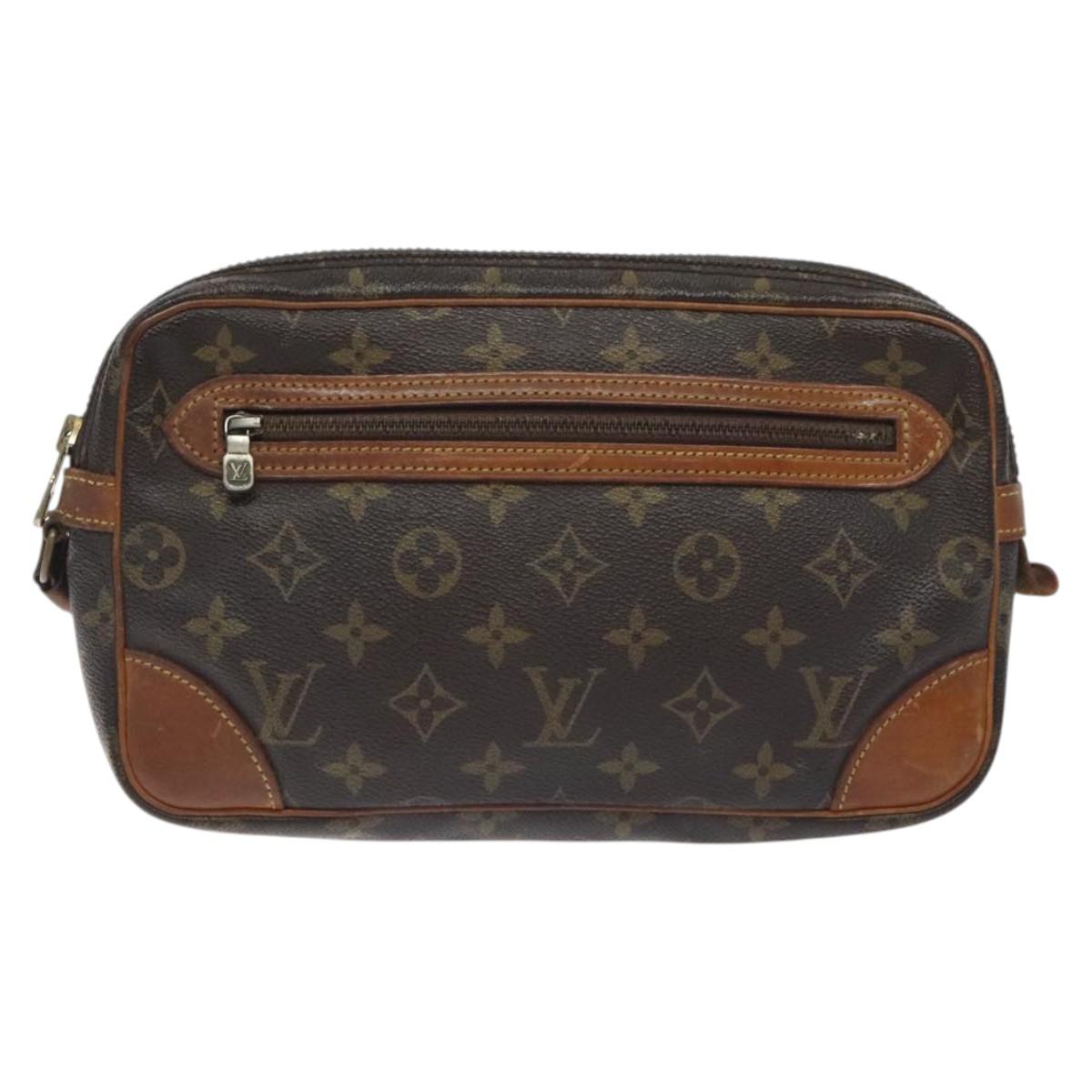 LOUIS VUITTON Monogram Marly Dragonne GM Clutch Bag M51825 LV Auth bs26998