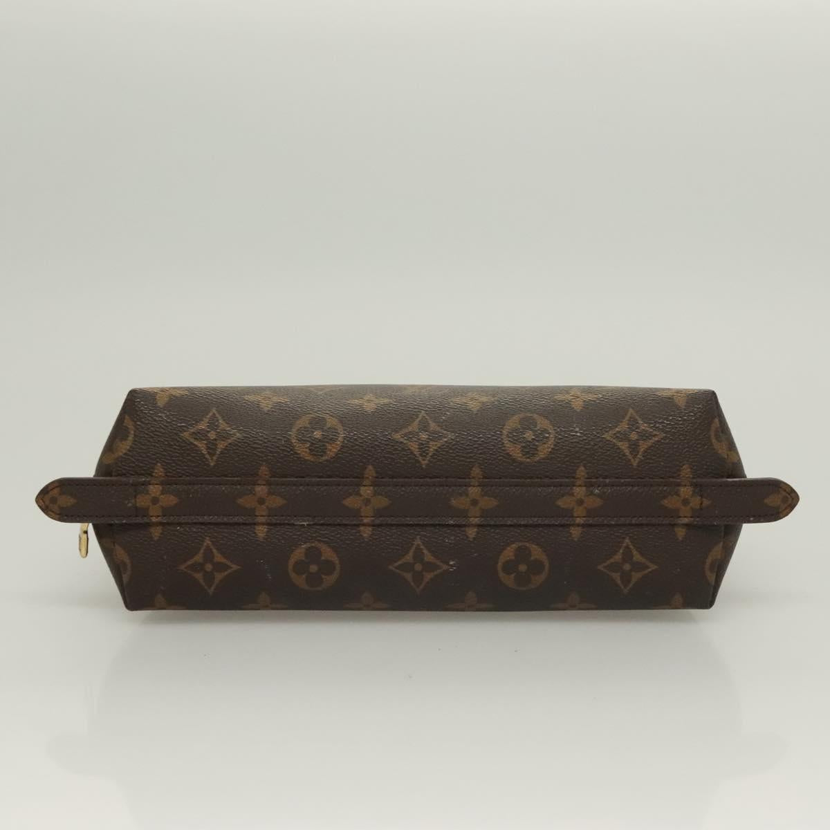 LOUIS VUITTON Monogram Trousse Demi Ronde Cosmetic Pouch M47520 LV Auth bs26999