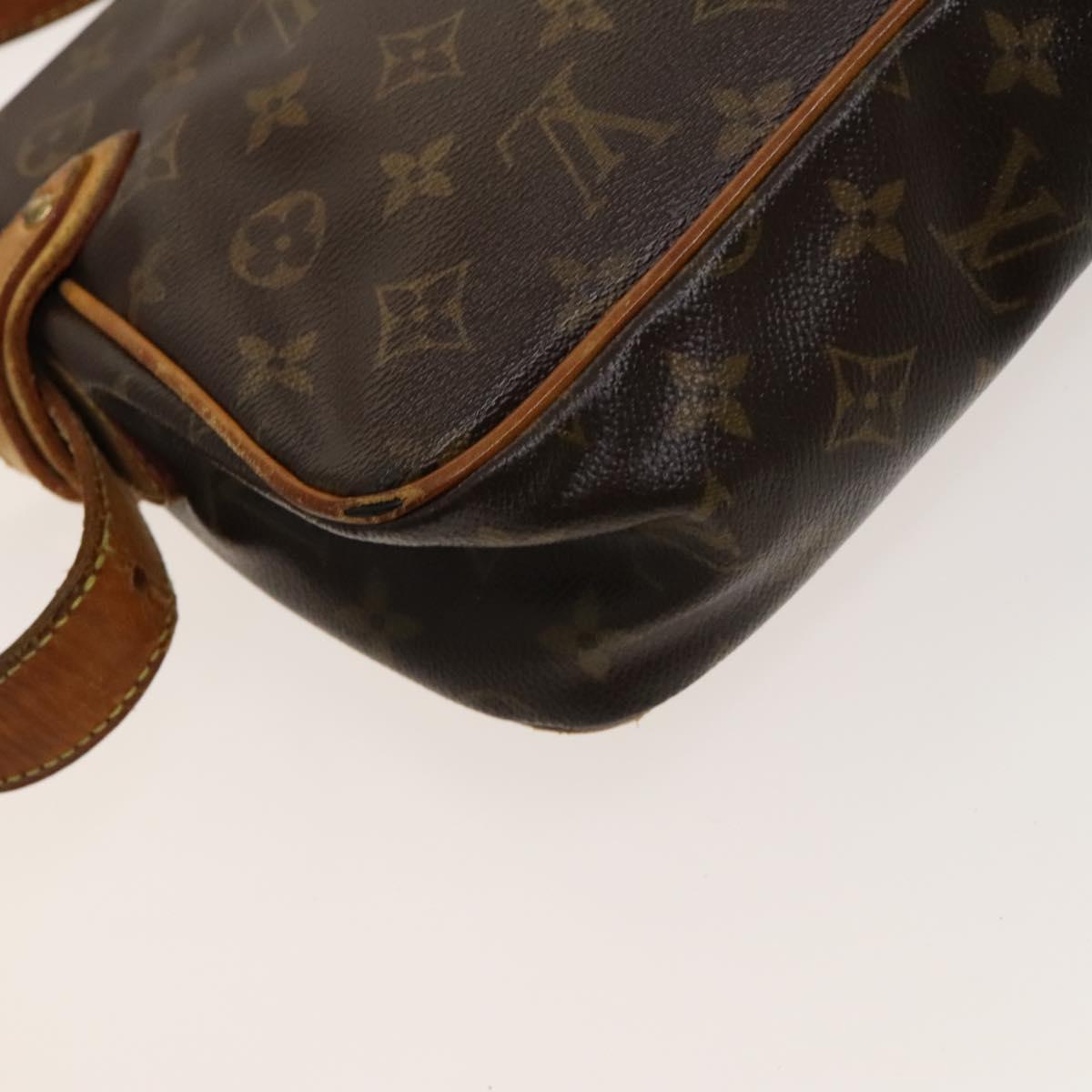 LOUIS VUITTON Monogram Hudson PM Shoulder Bag M40027 LV Auth bs27036