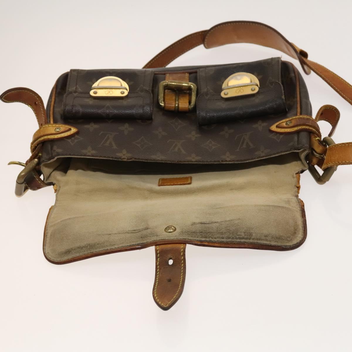 LOUIS VUITTON Monogram Hudson PM Shoulder Bag M40027 LV Auth bs27036