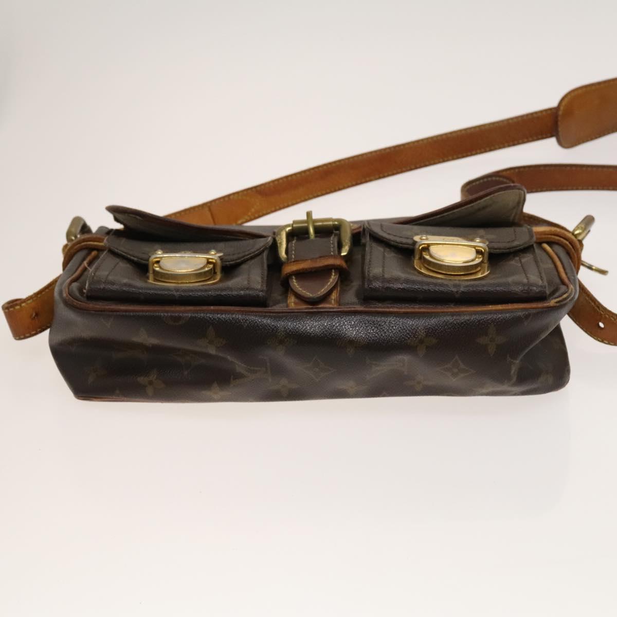 LOUIS VUITTON Monogram Hudson PM Shoulder Bag M40027 LV Auth bs27036