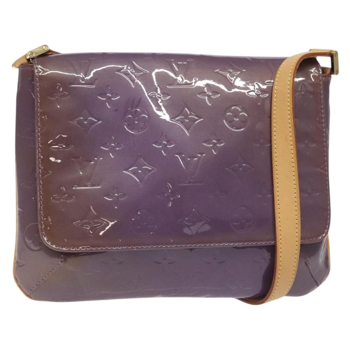LOUIS VUITTON Monogram Vernis Thompson Street Bag Viole M91095 LV Auth bs27050