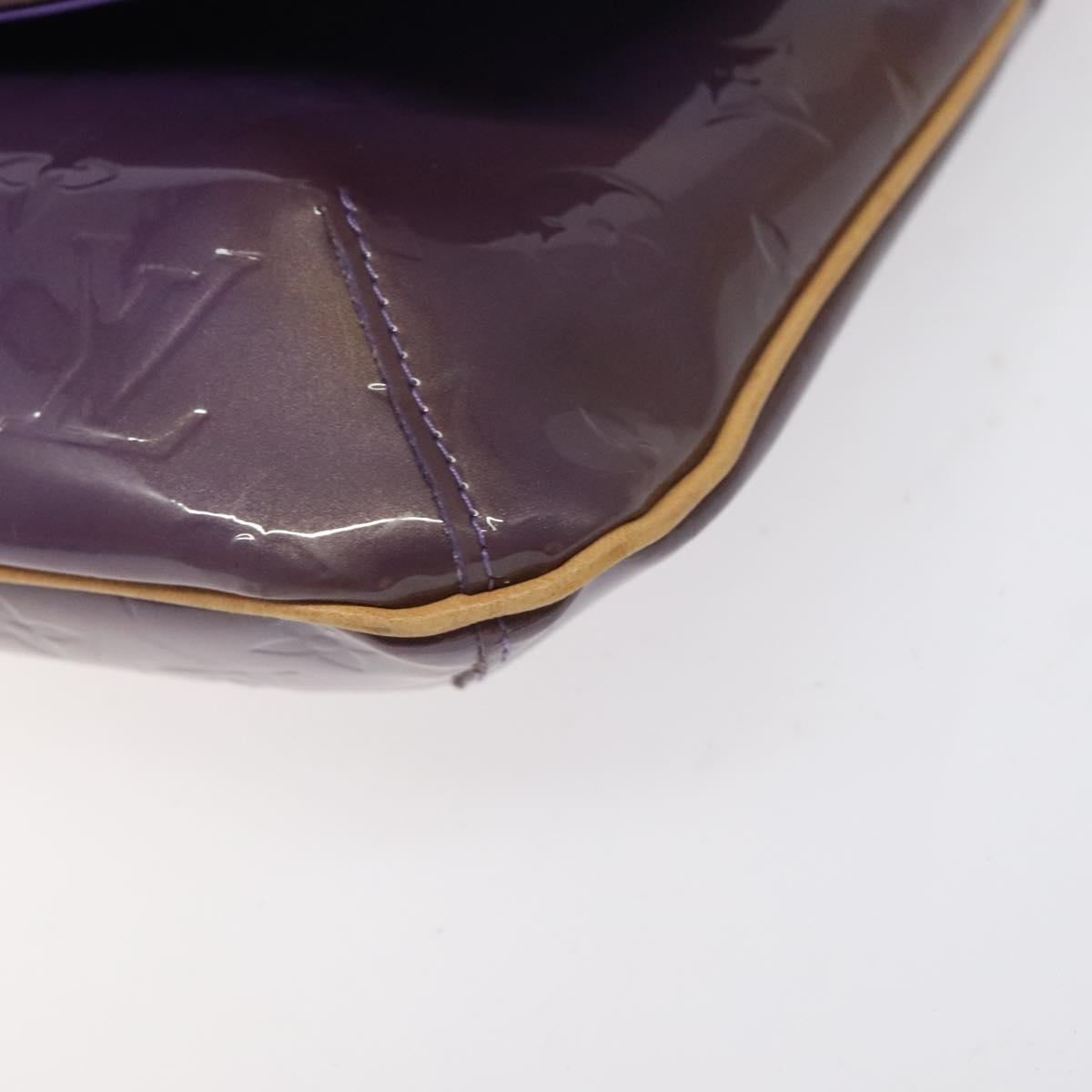 LOUIS VUITTON Monogram Vernis Thompson Street Bag Viole M91095 LV Auth bs27050