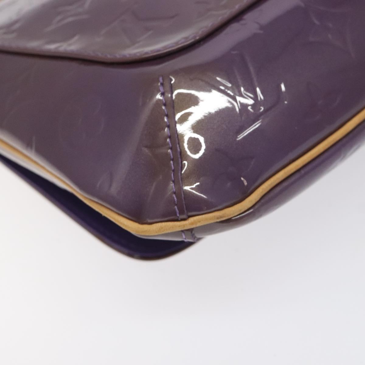 LOUIS VUITTON Monogram Vernis Thompson Street Bag Viole M91095 LV Auth bs27050