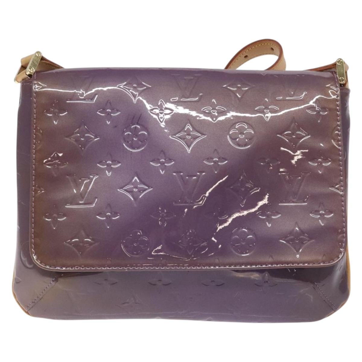 LOUIS VUITTON Monogram Vernis Thompson Street Bag Viole M91095 LV Auth bs27050