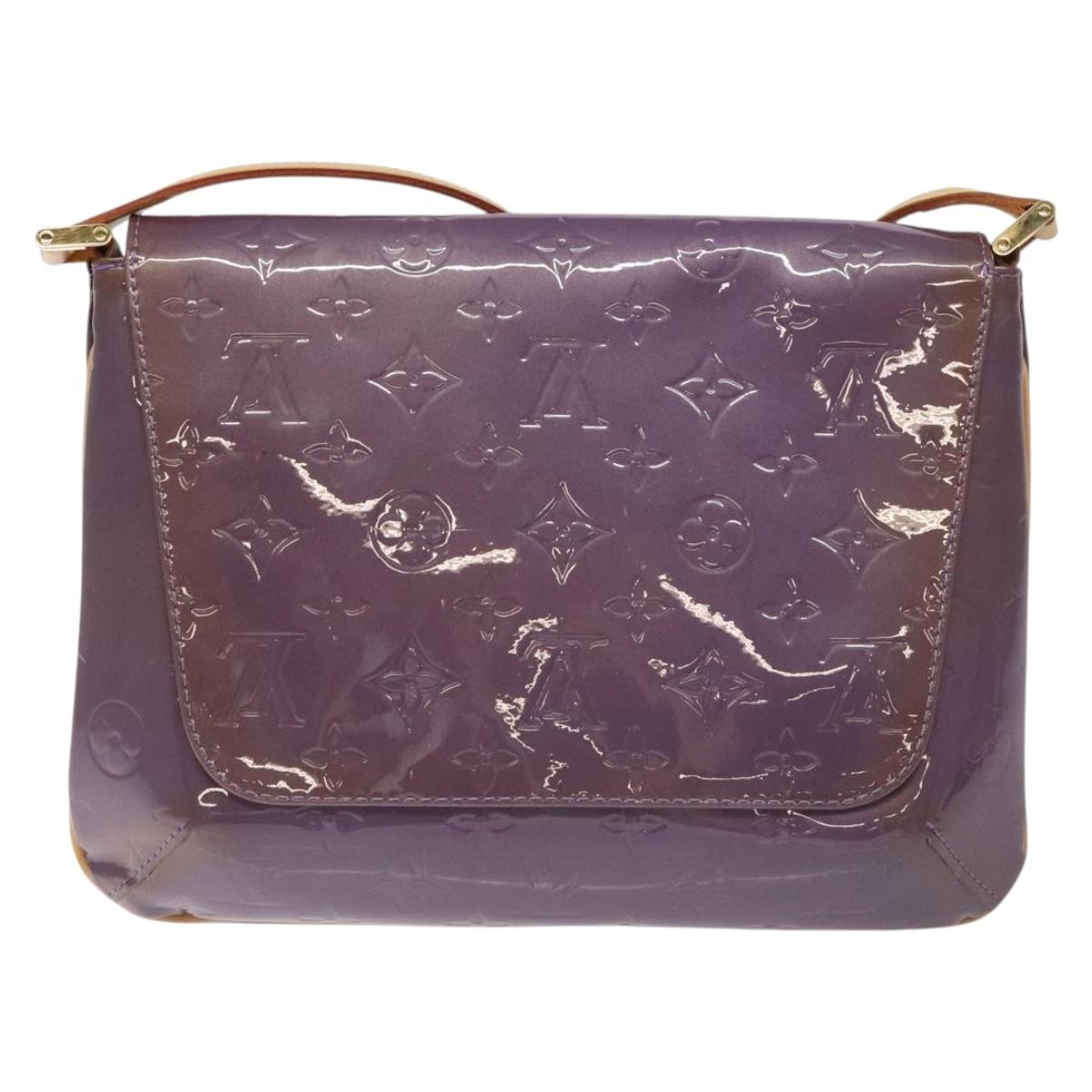 LOUIS VUITTON Monogram Vernis Thompson Street Bag Viole M91095 LV Auth bs27050
