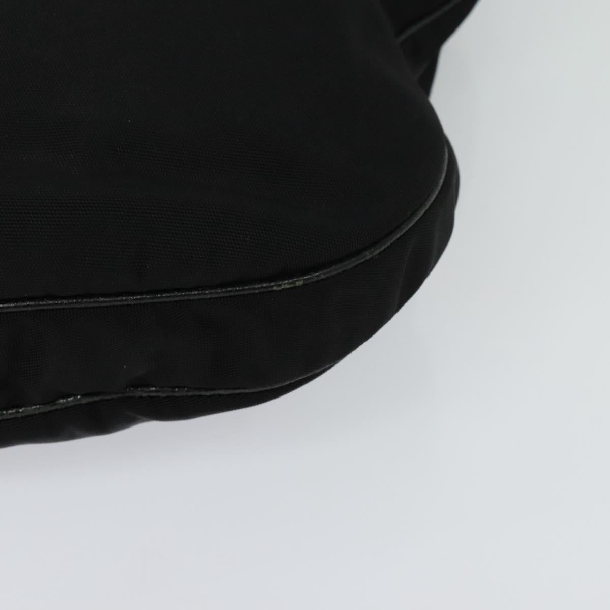 GUCCI Shoulder Bag Nylon Leather Black Silver 001 3307 Auth bs27066