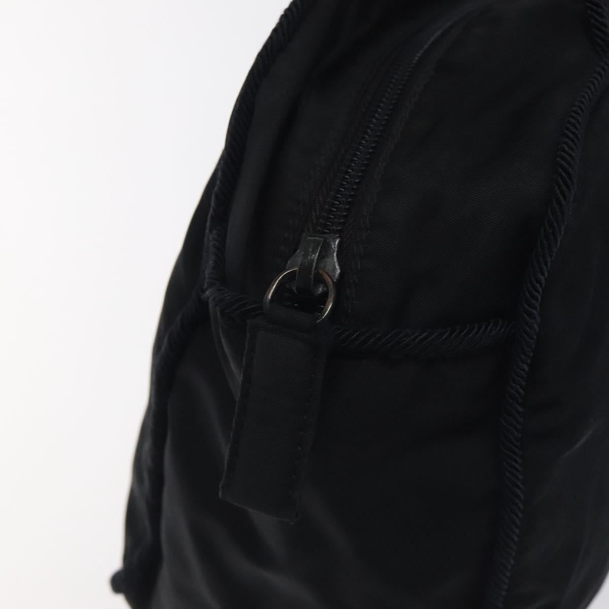 PRADA Hand Bag Nylon Black Auth bs27069
