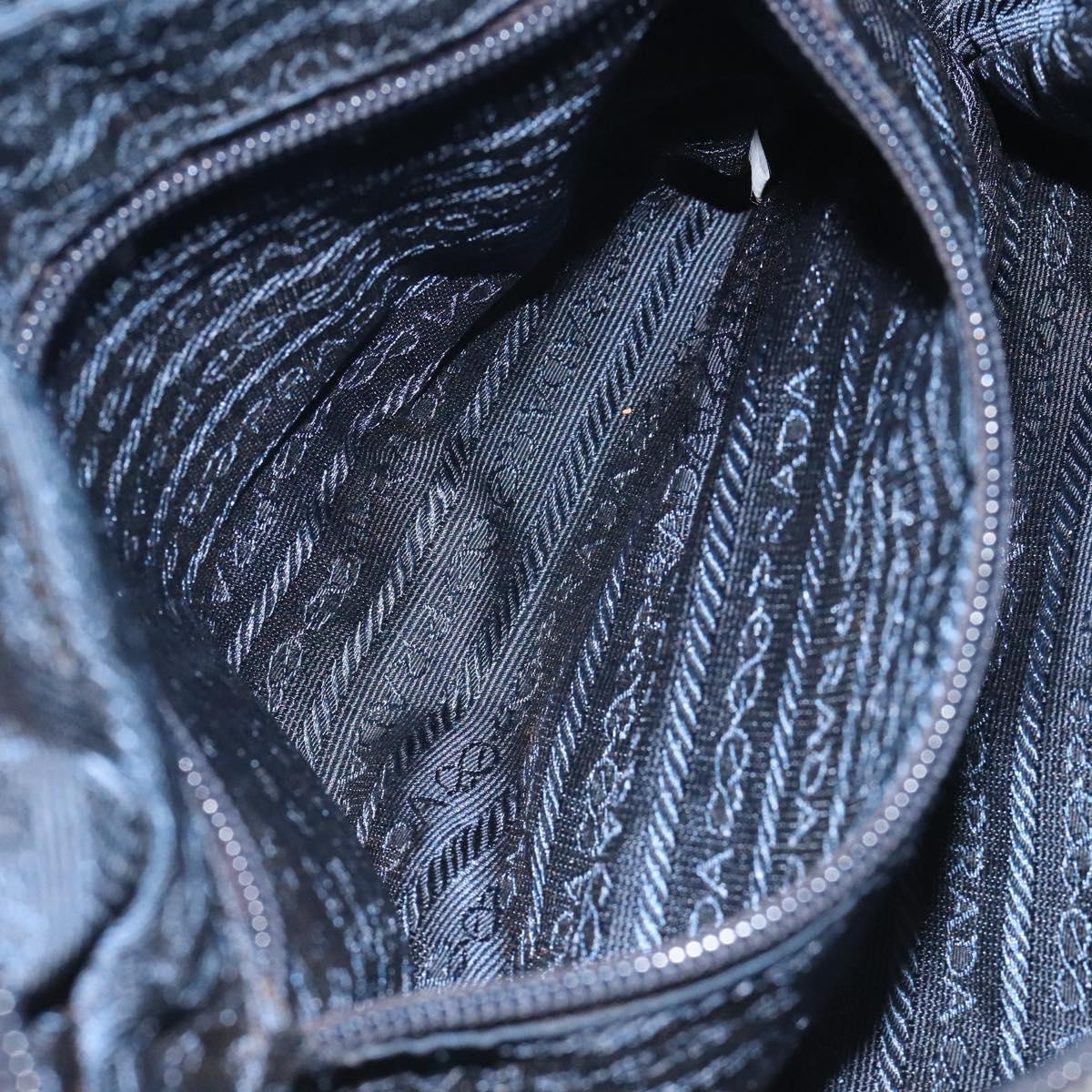 PRADA Hand Bag Nylon Black Auth bs27069