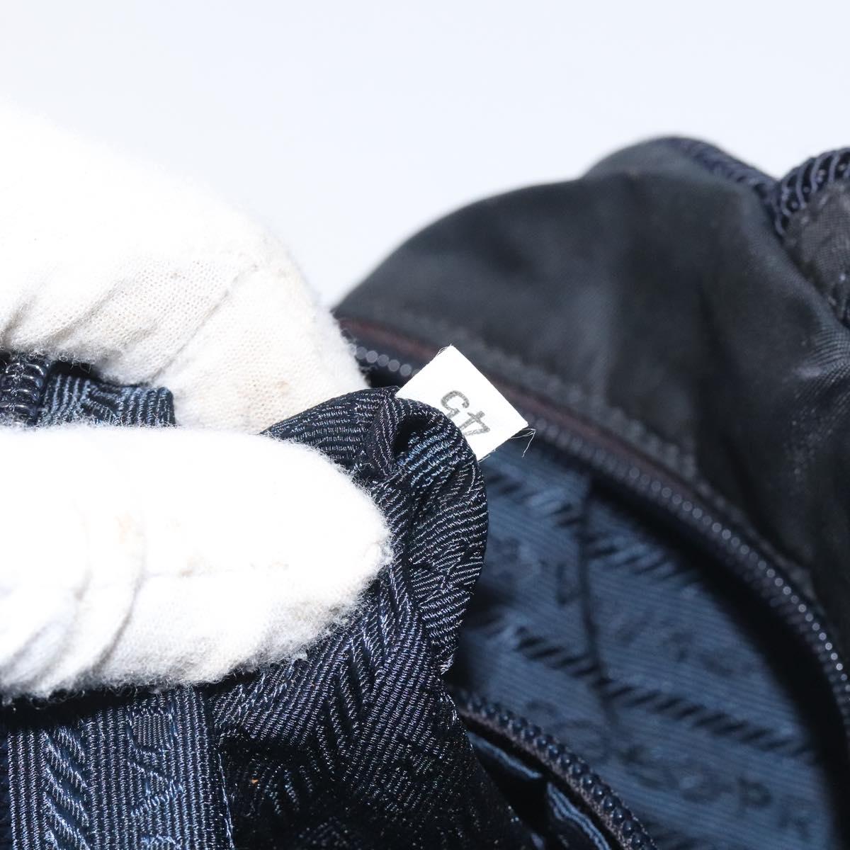 PRADA Hand Bag Nylon Black Auth bs27069