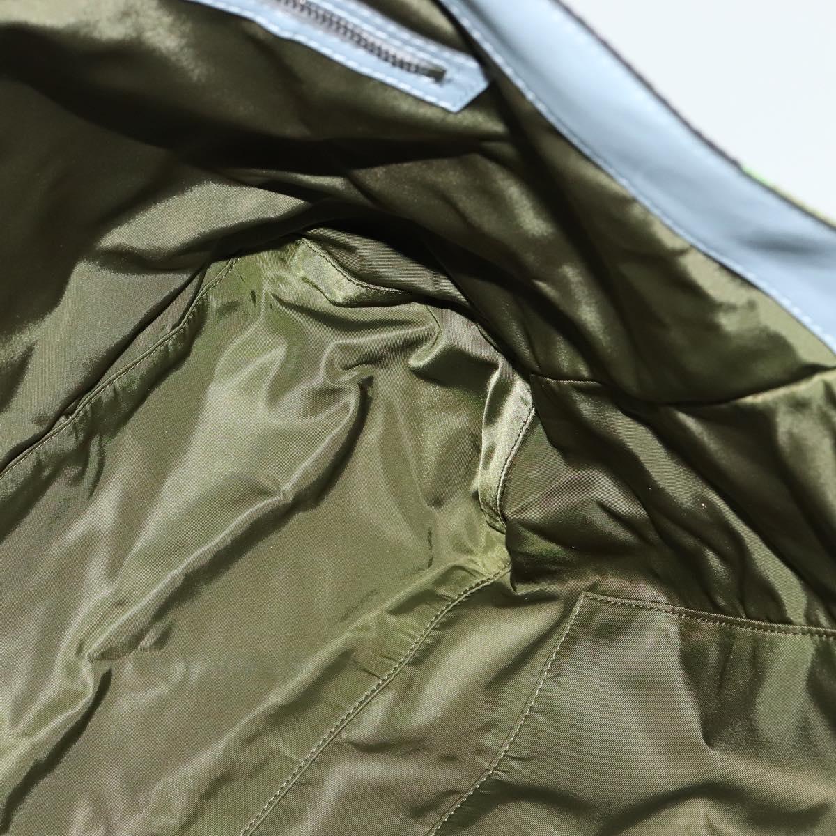 VALENTINO Camouflage Tote Bag Nylon Green Auth bs27104