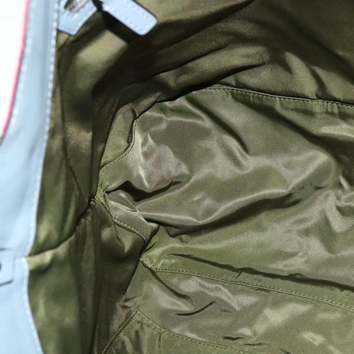 VALENTINO Camouflage Tote Bag Nylon Green Auth bs27104