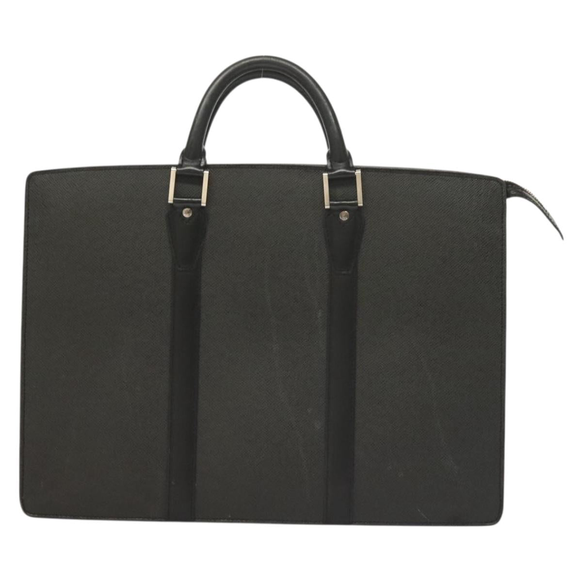LOUIS VUITTON Taiga Porte Documents Rozan Bag Ardoise M30052 LV Auth bs27110
