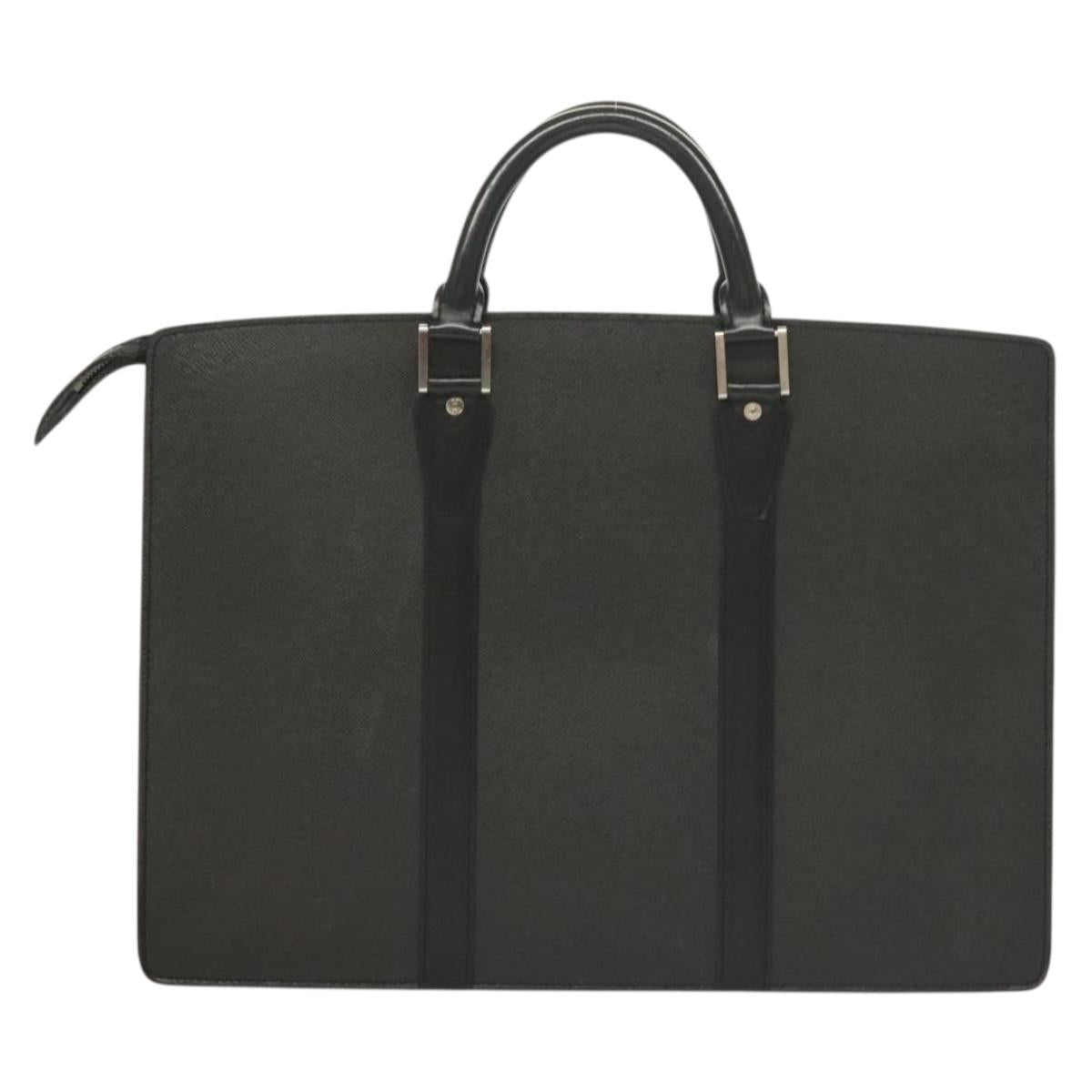 LOUIS VUITTON Taiga Porte Documents Rozan Bag Ardoise M30052 LV Auth bs27110