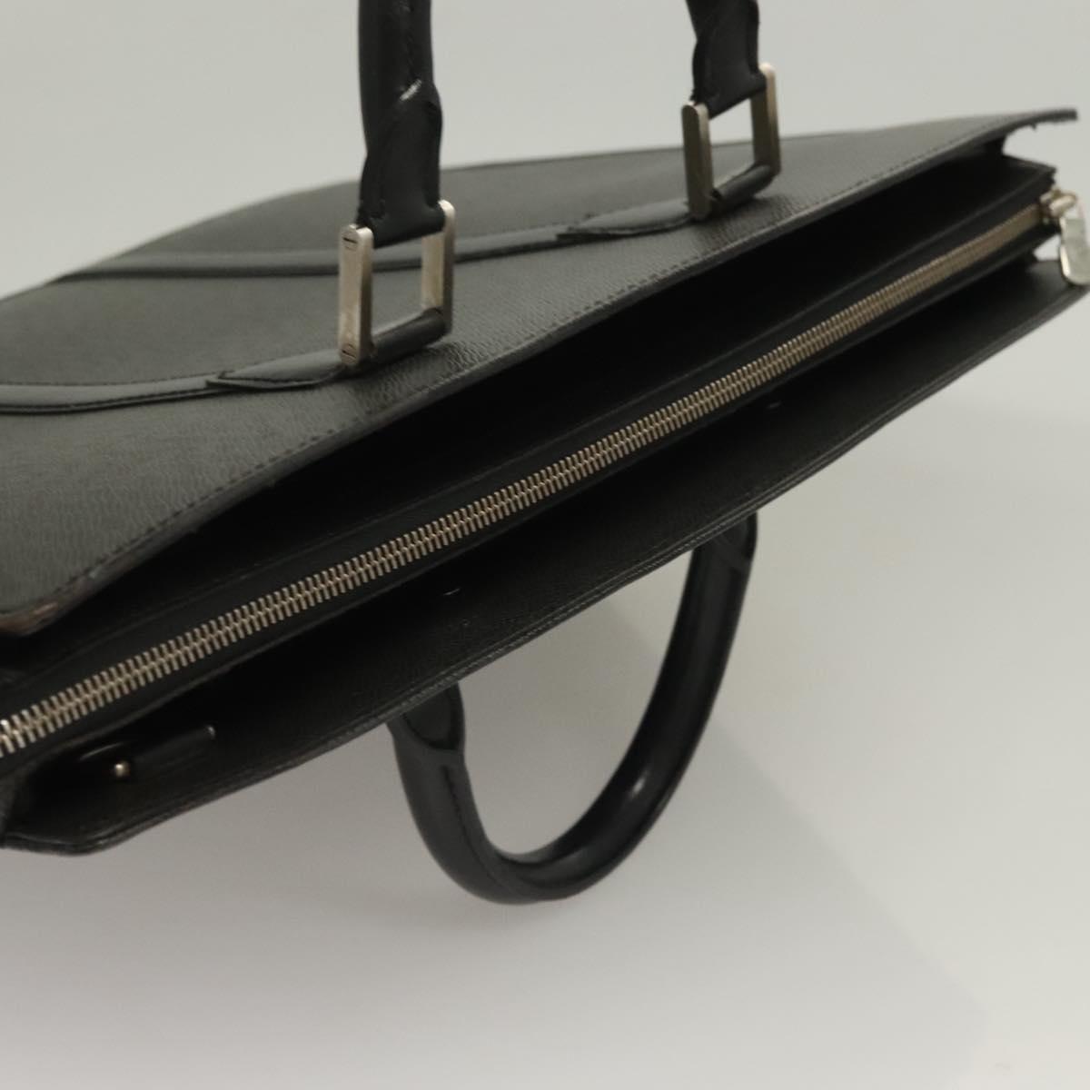 LOUIS VUITTON Taiga Porte Documents Rozan Bag Ardoise M30052 LV Auth bs27110