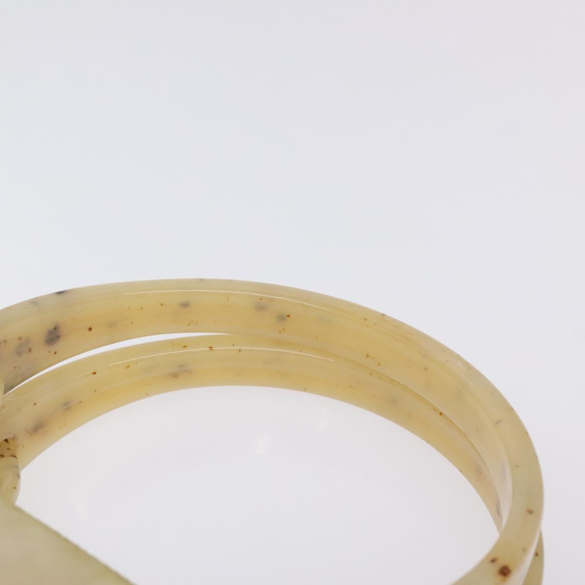 PRADA Hand Bag Nylon Beige Auth bs27127