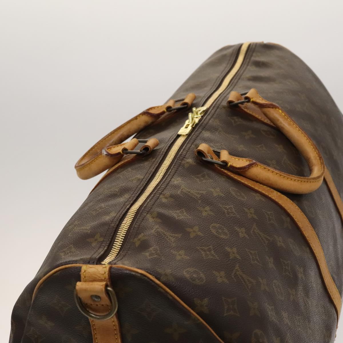 LOUIS VUITTON Monogram Keepall Bandouliere 60 Boston Bag M41412 LV Auth bs27246