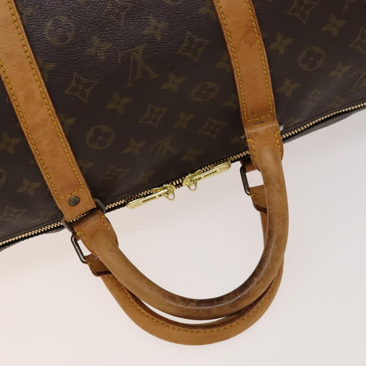 LOUIS VUITTON Monogram Keepall Bandouliere 60 Boston Bag M41412 LV Auth bs27246