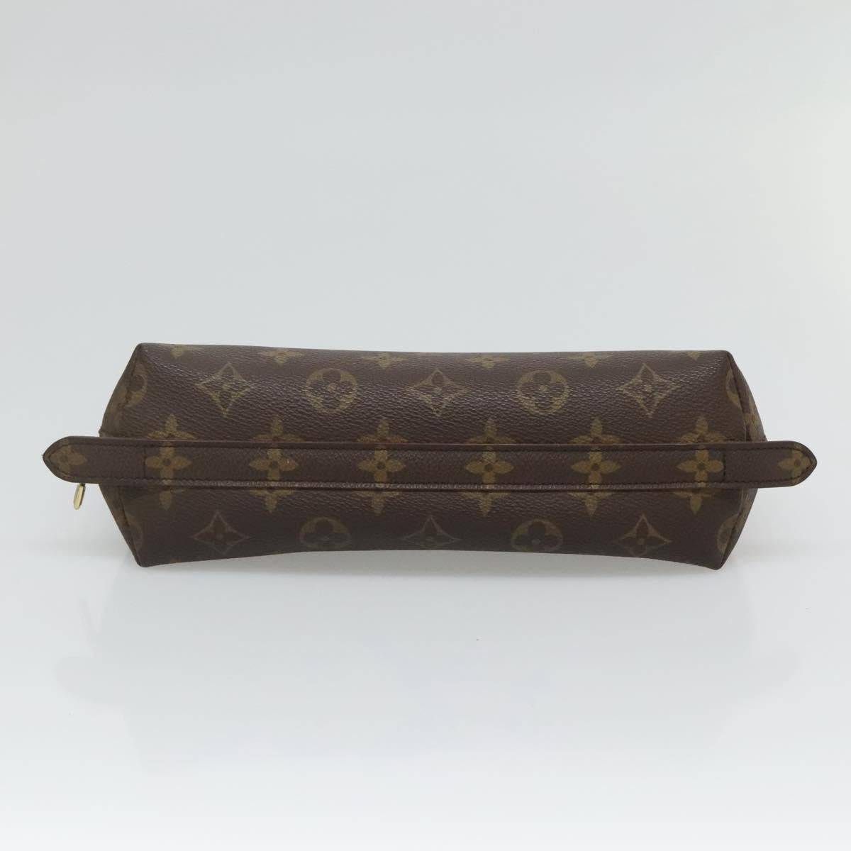 LOUIS VUITTON Monogram Trousse Demi Ronde Cosmetic Pouch M47520 LV Auth bs27251