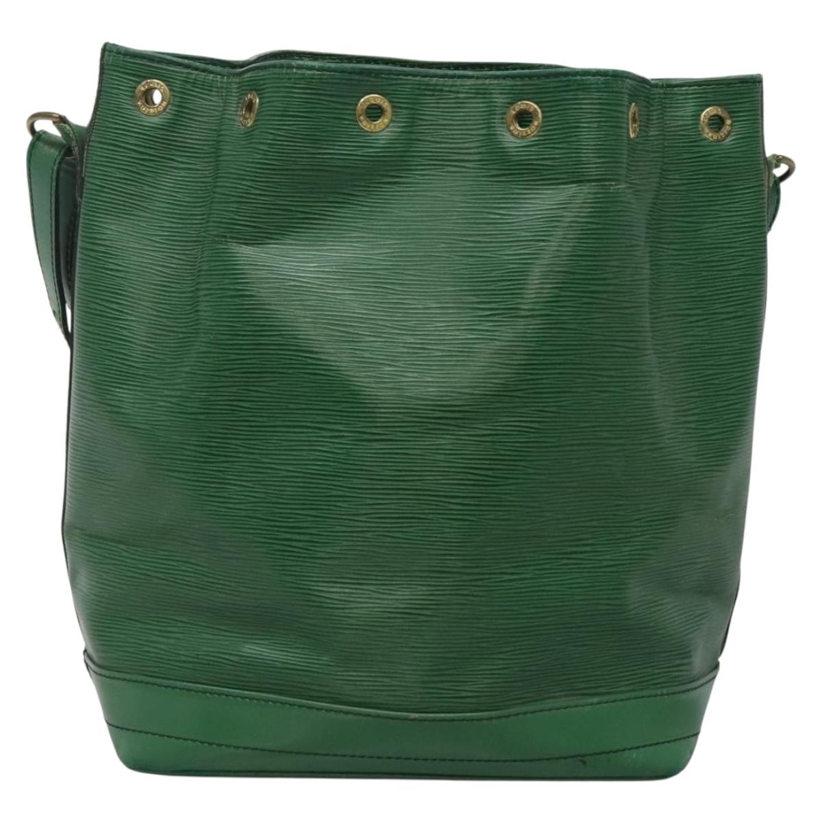 LOUIS VUITTON Epi Noe Shoulder Bag Green M44004 LV Auth bs27263