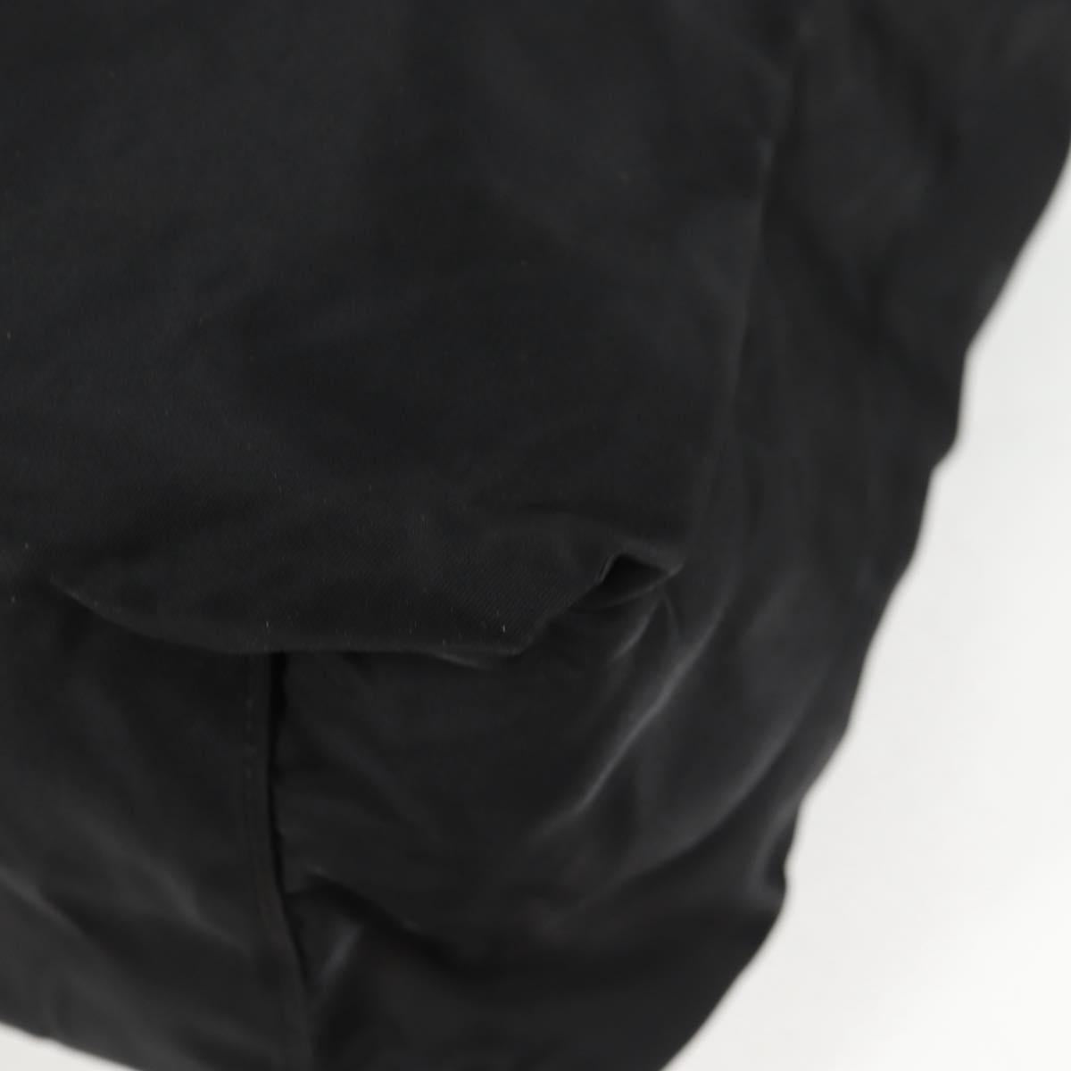 PRADA Shoulder Bag Nylon Black Silver Auth bs27299