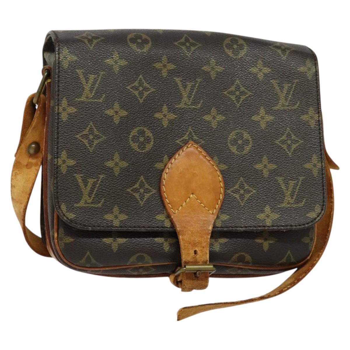 LOUIS VUITTON Monogram Cartouchiere MM Shoulder Bag M51253 LV Auth bs27313