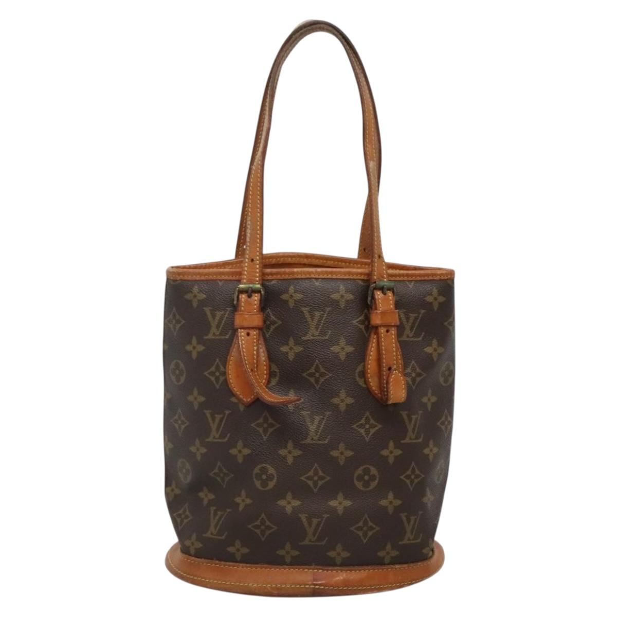 LOUIS VUITTON Monogram Bucket PM Shoulder Bag Vintage M42238 LV Auth bs27316