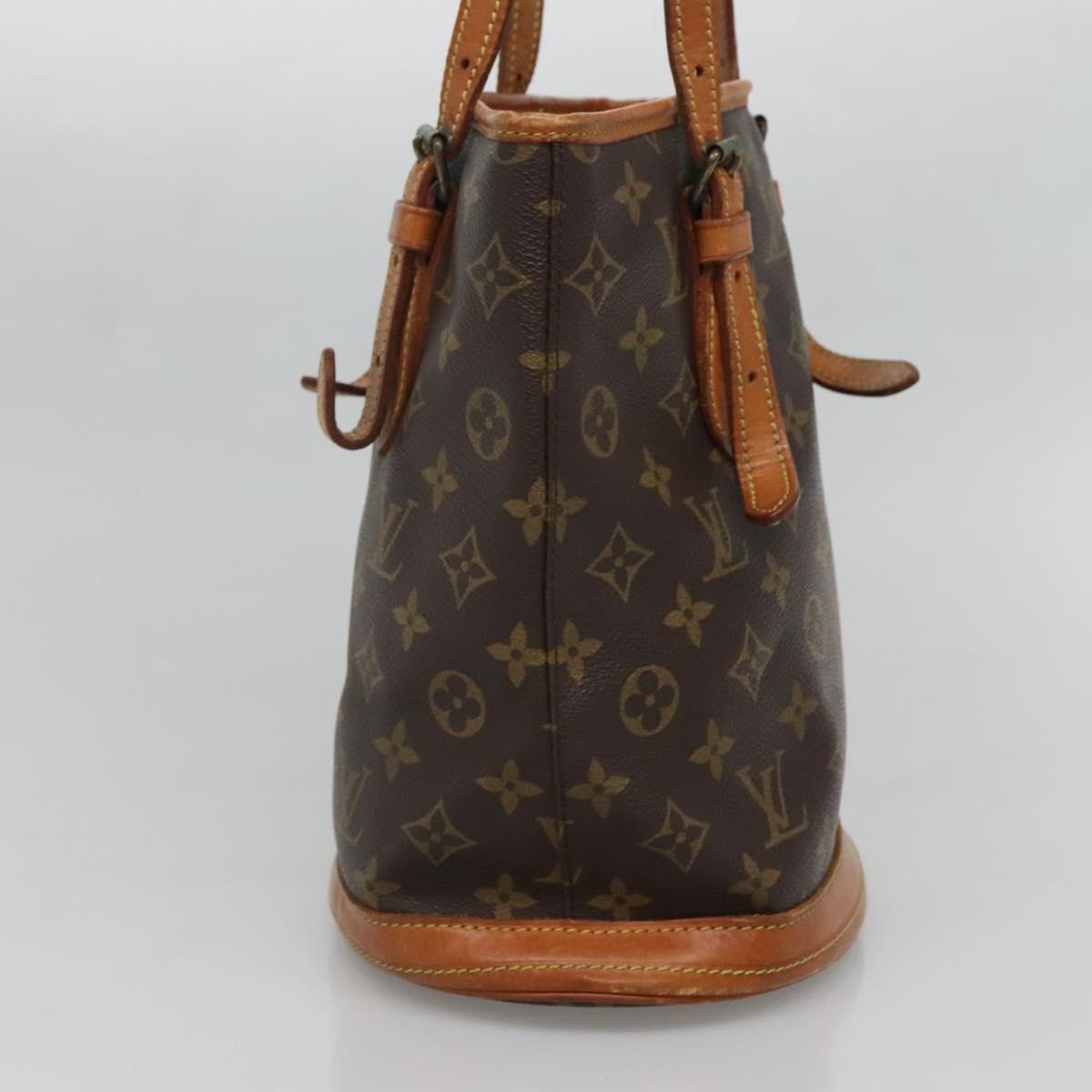 LOUIS VUITTON Monogram Bucket PM Shoulder Bag Vintage M42238 LV Auth bs27316