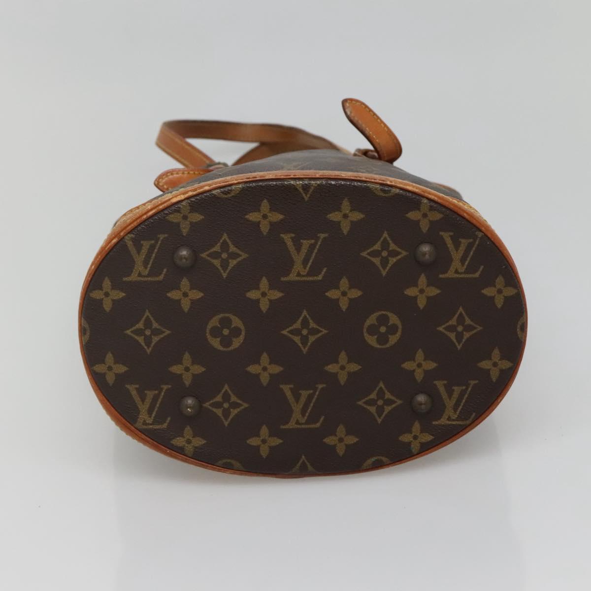 LOUIS VUITTON Monogram Bucket PM Shoulder Bag Vintage M42238 LV Auth bs27316