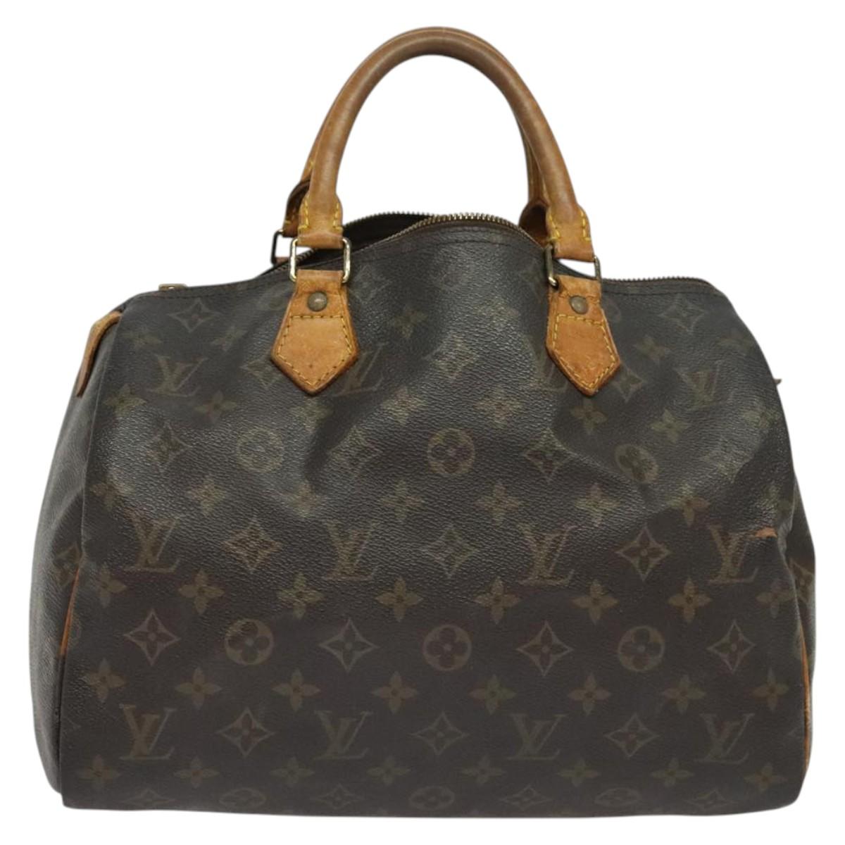 LOUIS VUITTON Monogram Speedy 30 Hand Bag M41526 LV Auth bs27320