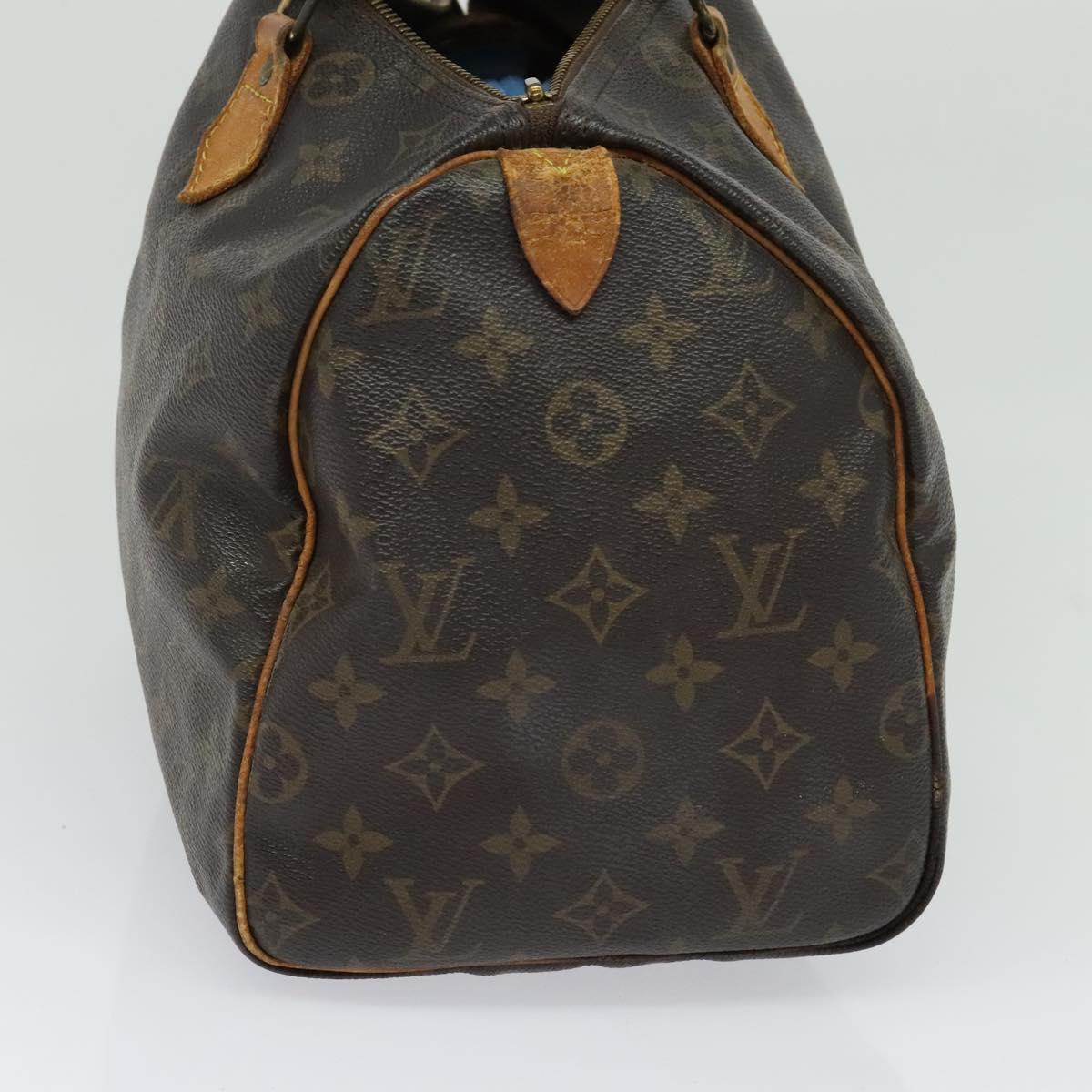 LOUIS VUITTON Monogram Speedy 30 Hand Bag M41526 LV Auth bs27320