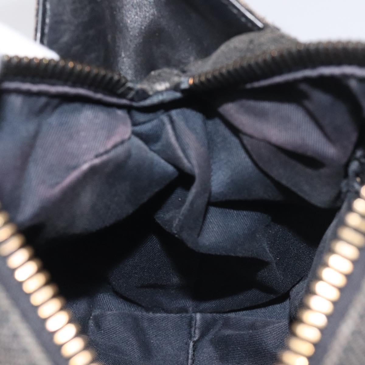 GUCCI GG Canvas Shoulder Bag Black 101333 Auth bs27332