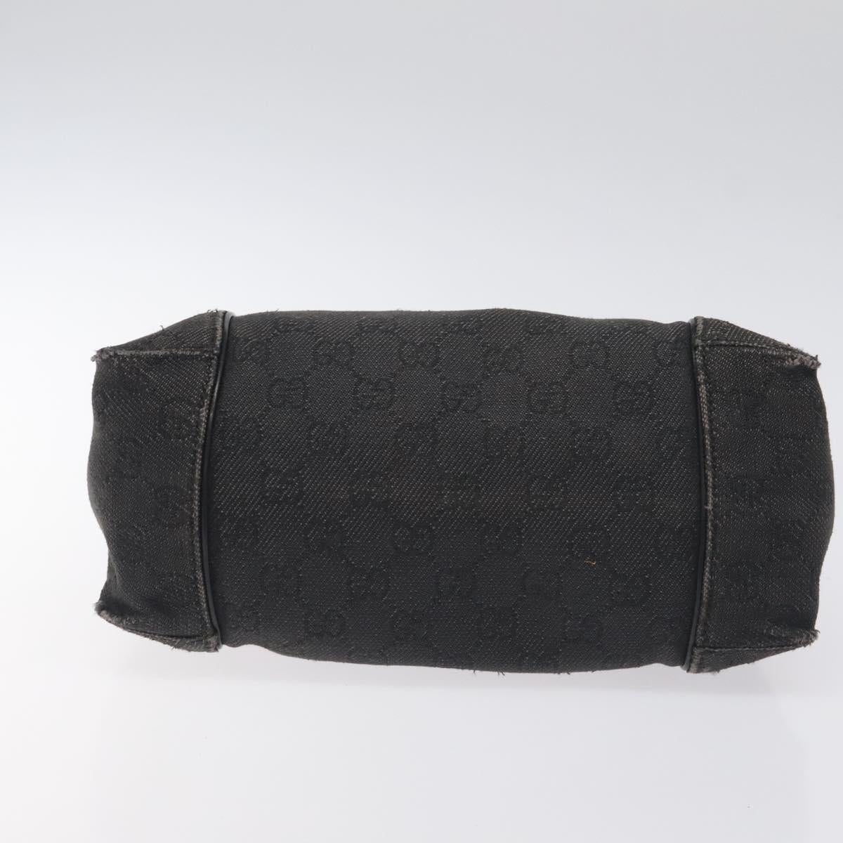 GUCCI GG Canvas Shoulder Bag Black 101333 Auth bs27332