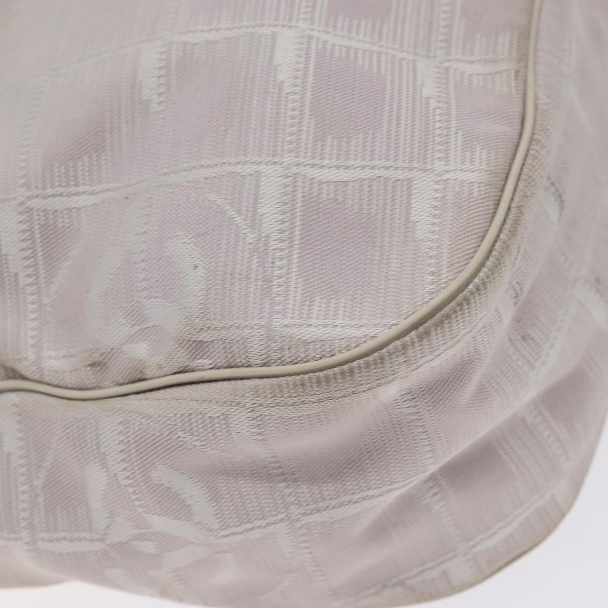 CHANEL New Travel Line Shoulder Bag Nylon Pink Gold CC Auth bs27338