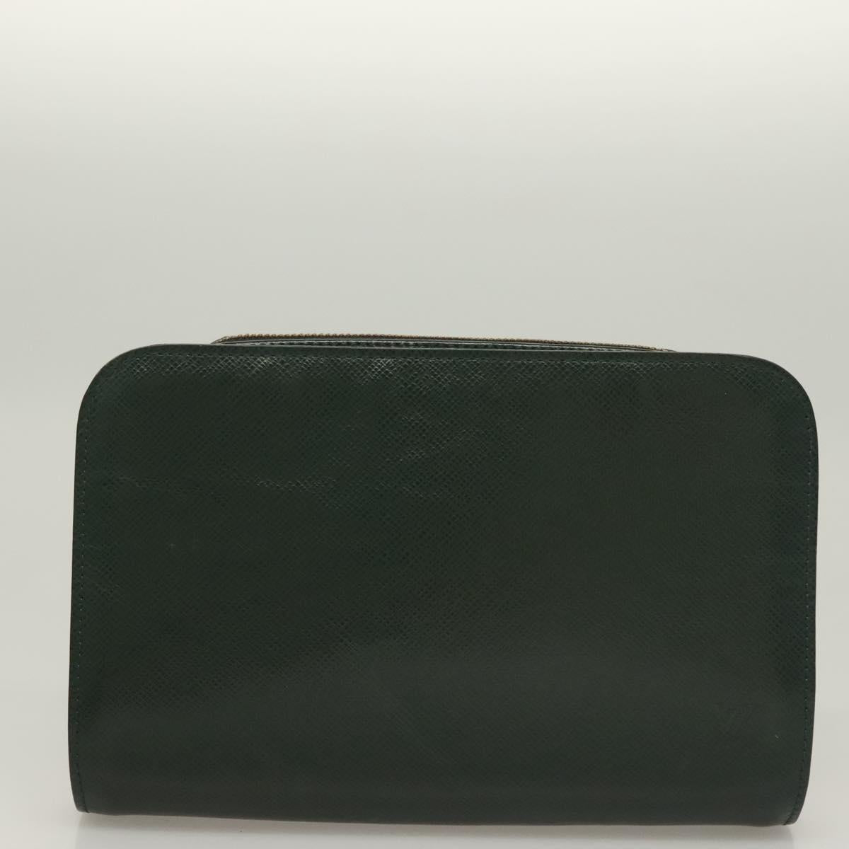 LOUIS VUITTON Taiga Baikal Clutch Bag 2Set Epicea M30184 LV Auth bs27405